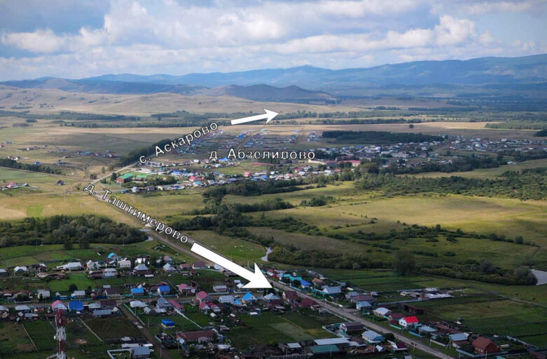 улица в деревне Абзелилово Абзелиловский район Башкортостан