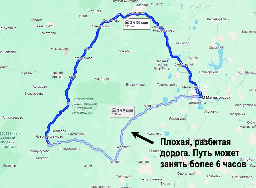 Карта схема, Старосубхангулово, Башкортостан