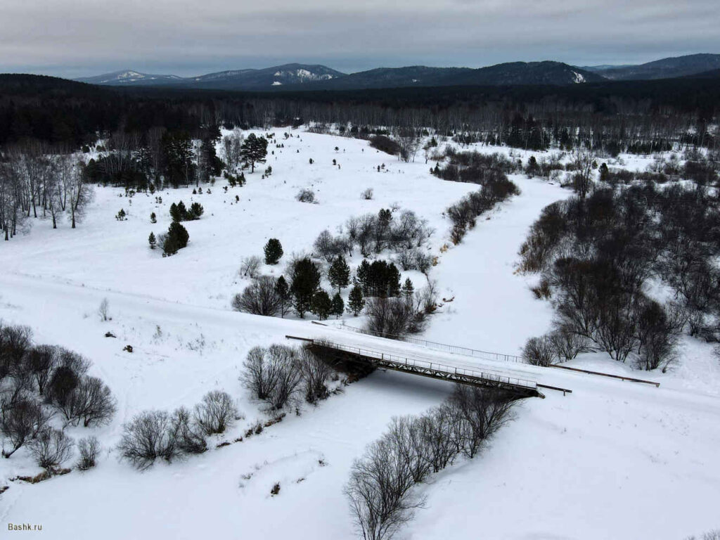 Мост в Верхнебельском, дорога на Николаевку