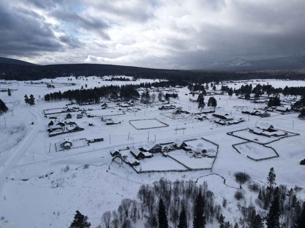Село Верхнеаршинский, Башкирия, Вид сверху.