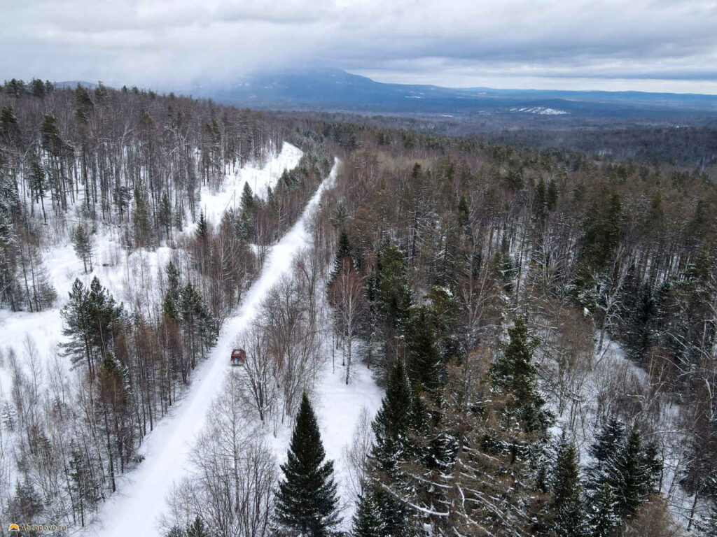 Живописная дорога к селу Верхнеаршинский Башкирия